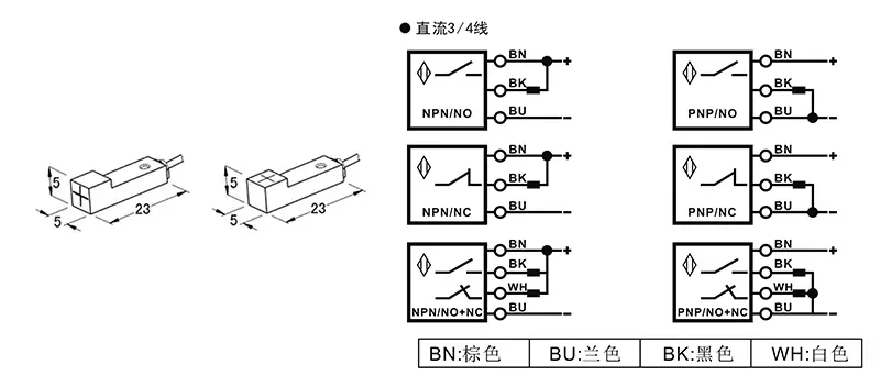 Q5方形电感式接近开关