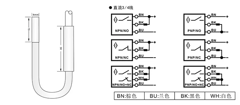 D4分离式超小型电感式接近开关